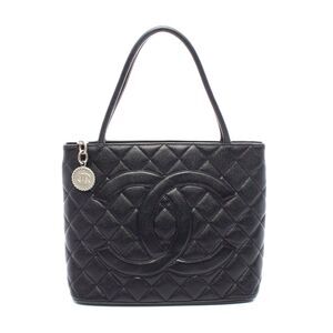 Chanel Leather Caviar Tote Bag Black